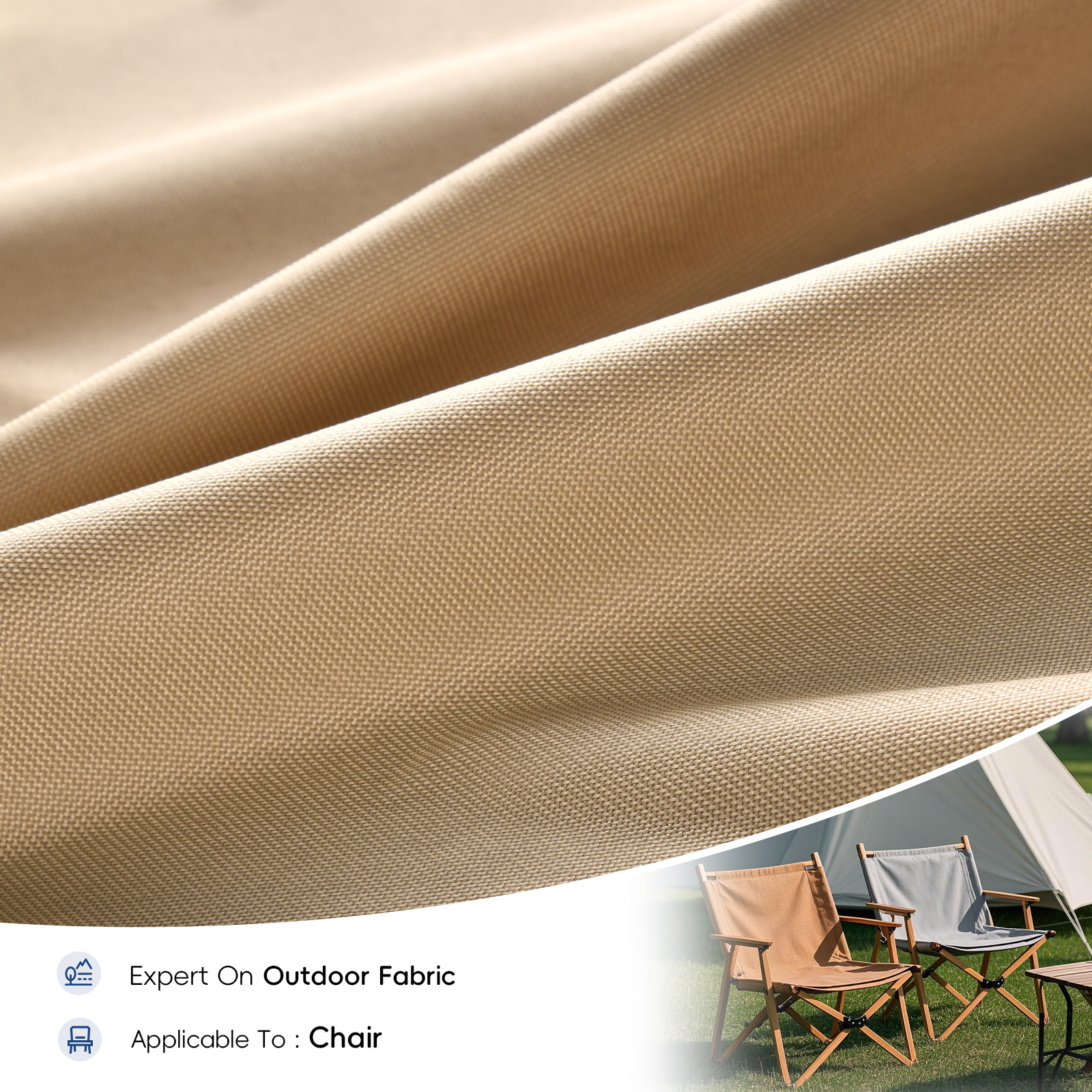 400D PE Polyester Oxford Chair Fabric Yellow